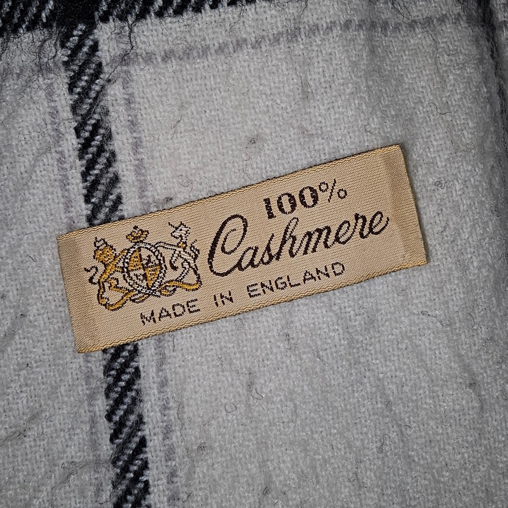 Black‎ White Womens Cashmere Scark - Picture 3 of 3